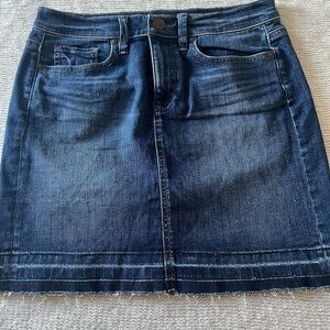 LOFT Indigo Denim Skirt, 0